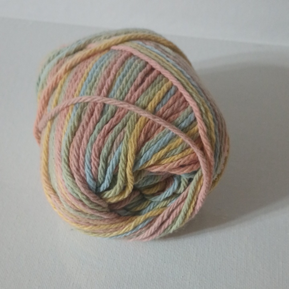 Soft Pastel Multicolor Yarn Ball